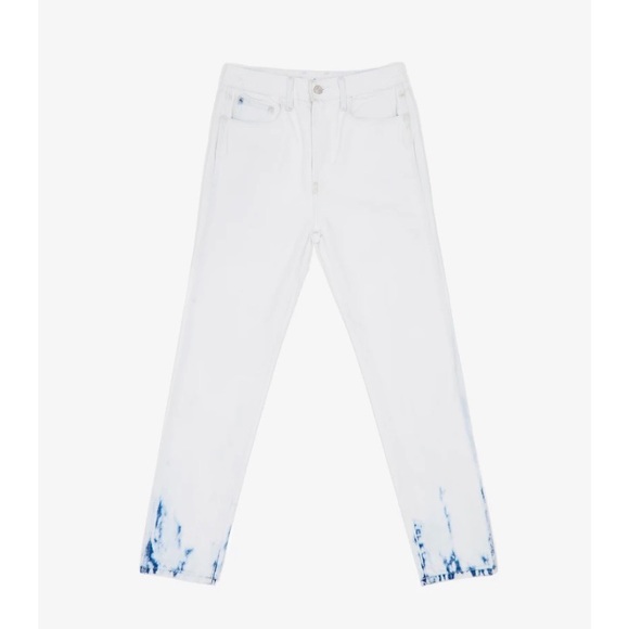 VINTAGE 90’s WHITE & ACID WASH JEANS. Tags on. - Picture 4 of 8